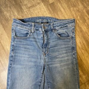 American Eagle High Waisted Next Level Stretch Long Skinny Jeans